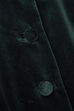 Load image into Gallery viewer, Louisa Coat Dress Velvet Forest Green