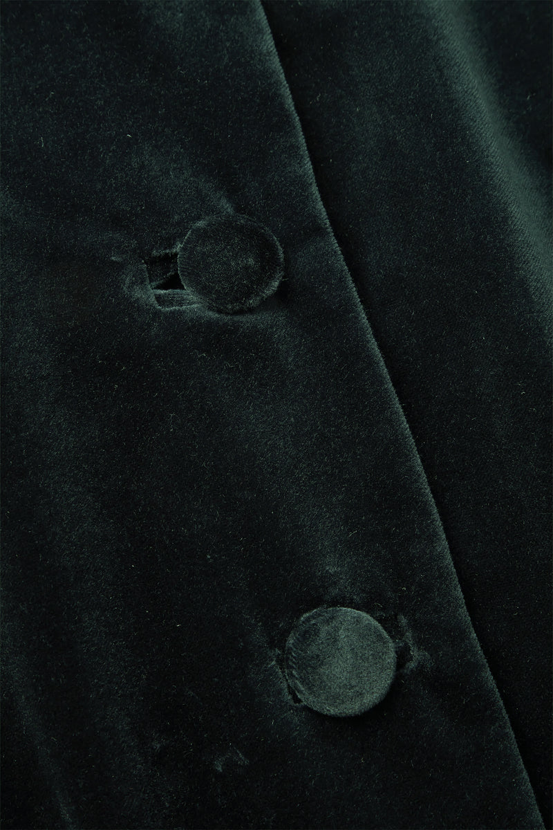 Load image into Gallery viewer, Louisa Coat Dress Velvet Forest Green