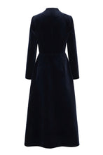 Load image into Gallery viewer, Louisa Coat Dress Velvet Navy