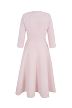 Load image into Gallery viewer, Lucy Midi Dress Metallic Tweed Pink