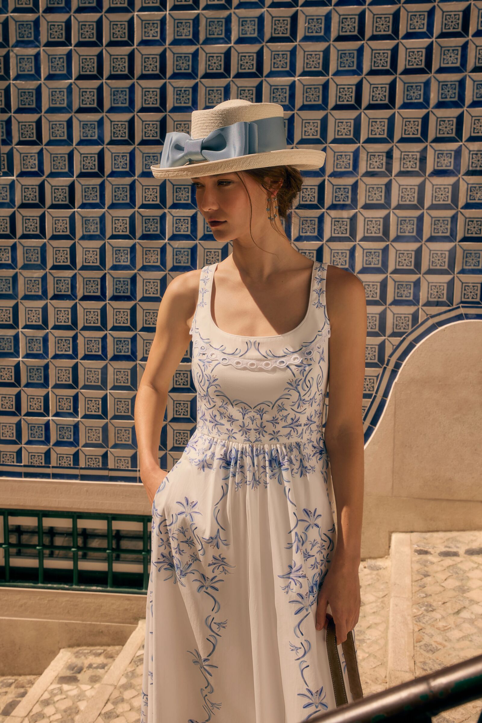 Valletta Dress Agapanthus Cotton x Rachel Levy