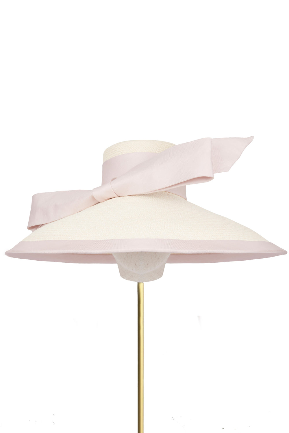 Load image into Gallery viewer, Margot Wide Brim Couture Bow Hat x Ruth Ravenscroft