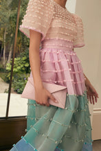 Load image into Gallery viewer, Maria Organza Rainbow Midi Dress