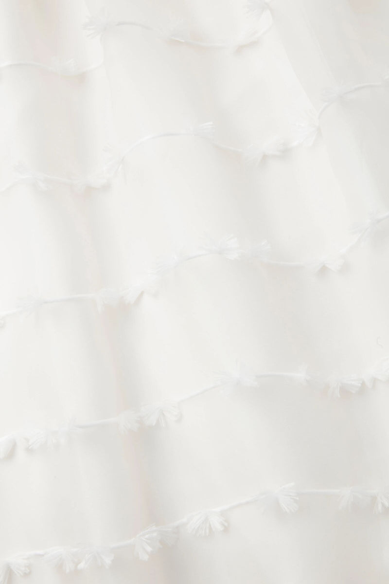 Load image into Gallery viewer, Maria Organza Bow Midi Dress White