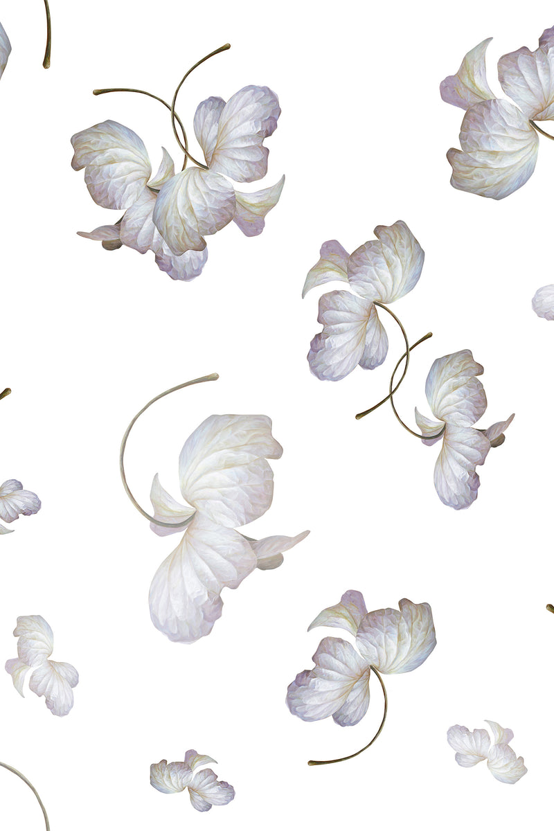 Load image into Gallery viewer, Printed White Cotton Duvet Set The Hydrangea Leaf x MarieLuise Bantel