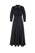Load image into Gallery viewer, Monique Lux Midi Tea Dress Black