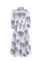 Load image into Gallery viewer, Montecito Cotton Shirt Dress Japanese Willow Trees - ARCHIVE SALE