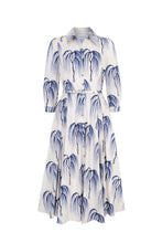 Load image into Gallery viewer, Montecito Cotton Shirt Dress Japanese Willow Trees