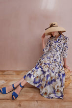 Load image into Gallery viewer, Montecito Cotton Shirt Dress Blue Iris x Rachel Levy ARCHIVE SALE