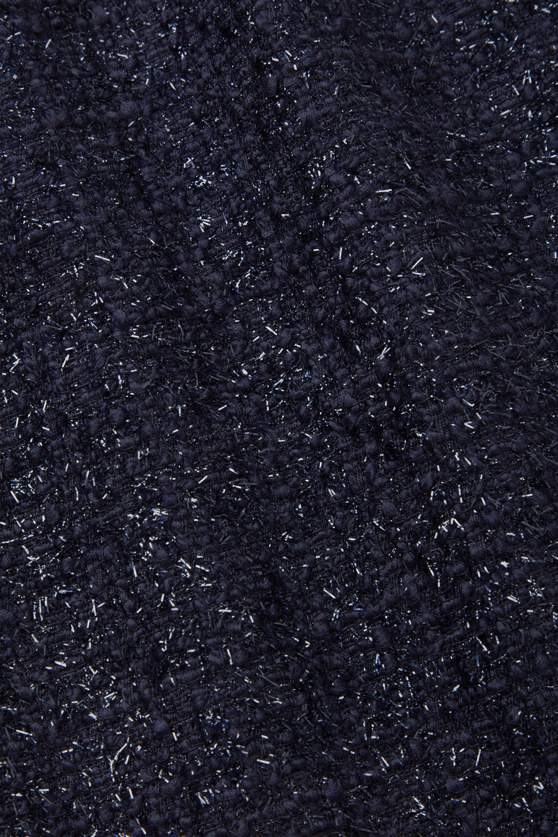 Load image into Gallery viewer, Lucy Midi Dress Metallic Tweed Navy