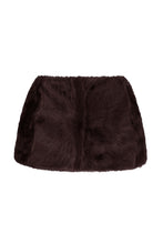 Load image into Gallery viewer, Nebraska Sheepskin Cape Aubergine