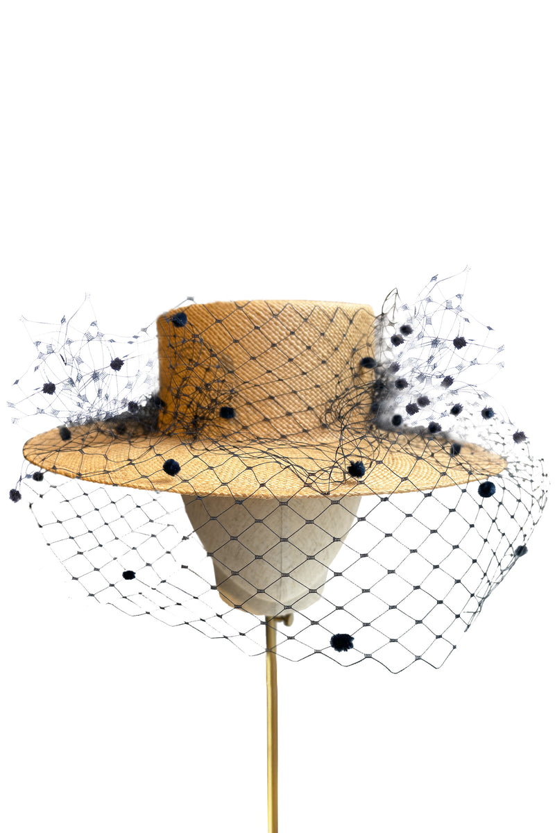 Load image into Gallery viewer, Nixi Straw Boater x Jane Taylor