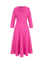 Load image into Gallery viewer, Ophelia Dress Stretch Crepe Hot Pink