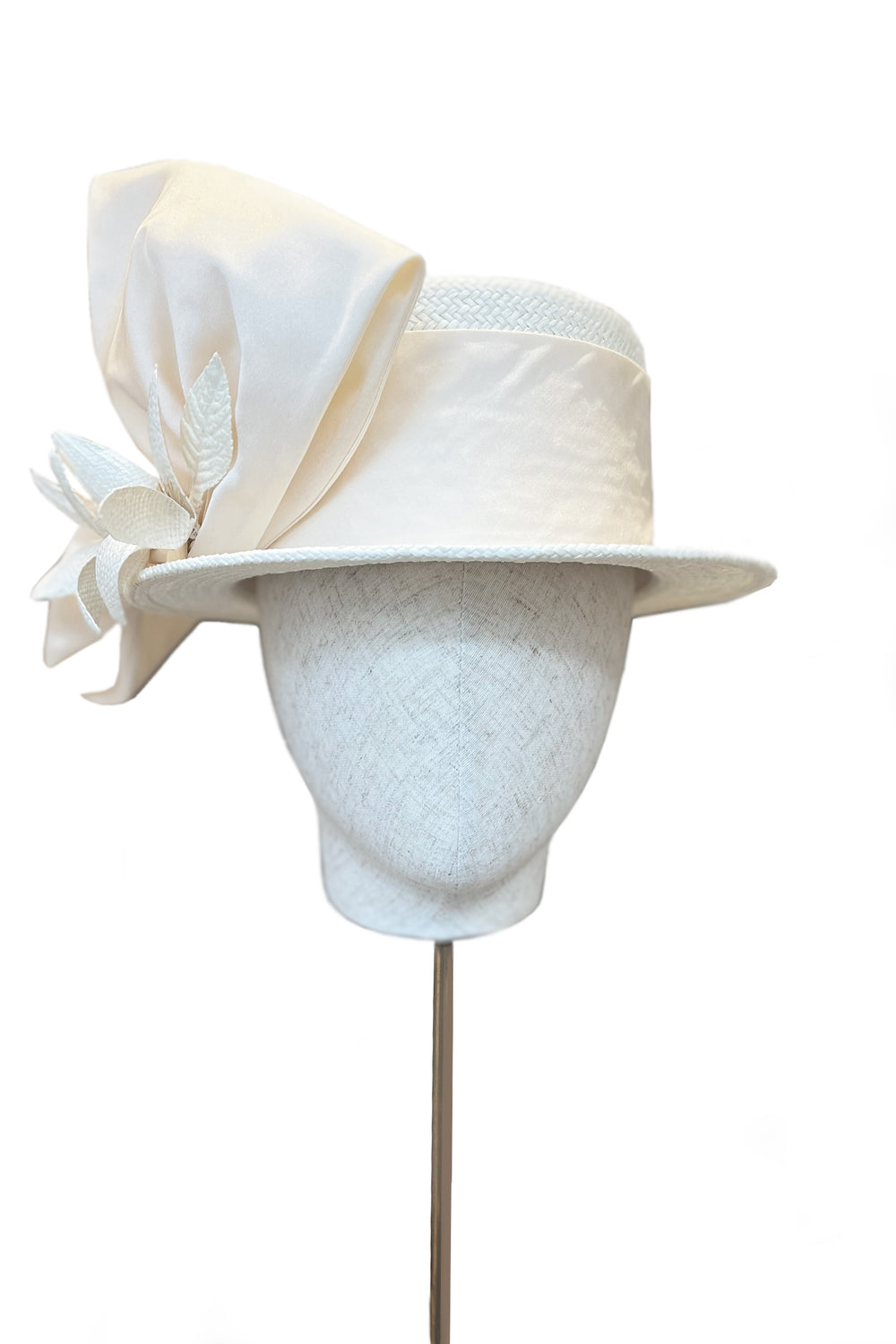 Load image into Gallery viewer, Orchid Boater Sustainable Hat x Ruth Ravenscroft