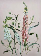 Load image into Gallery viewer, Gabriella Tea Dress Larkspur White