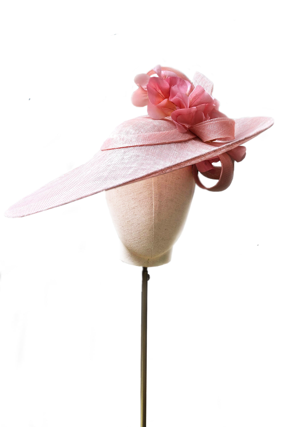 Load image into Gallery viewer, Bow Sidesweep Hat Pink x Juliette Botterill