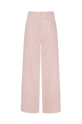 Brooklyn Trousers Blush Pink Velvet