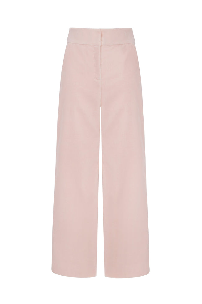 Brooklyn Trousers Blush Pink Velvet