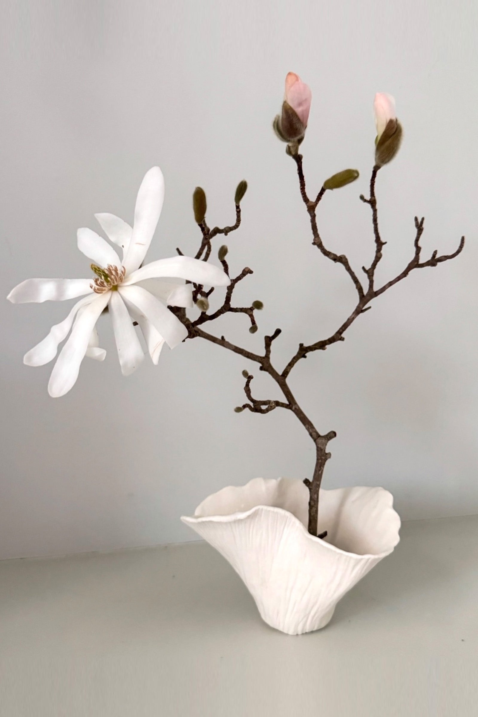 Porcelain Petal Ikebana Vase x Emma Glipa