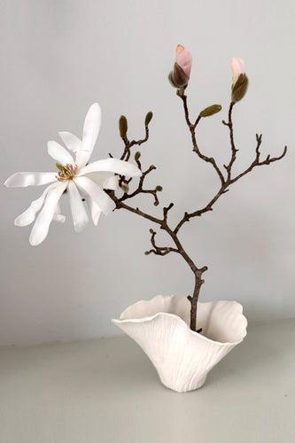 Porcelain Petal Ikebana Vase x Emma Glipa