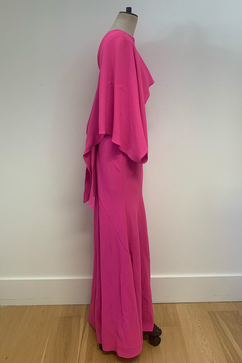 Load image into Gallery viewer, Pink Bias Cape Gown - ARCHIVE SALE