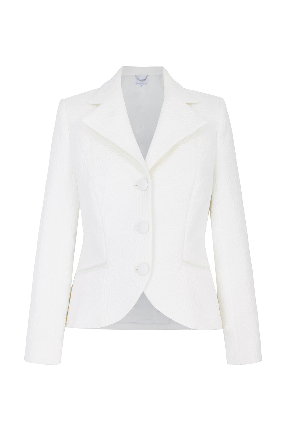 Load image into Gallery viewer, Porto Jacket Embossed Tile Cotton White
