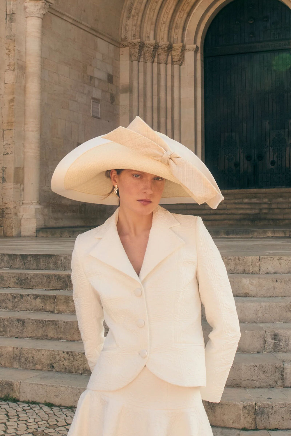 Load image into Gallery viewer, Muse Wide Brim Couture Hat x Ruth Ravenscroft