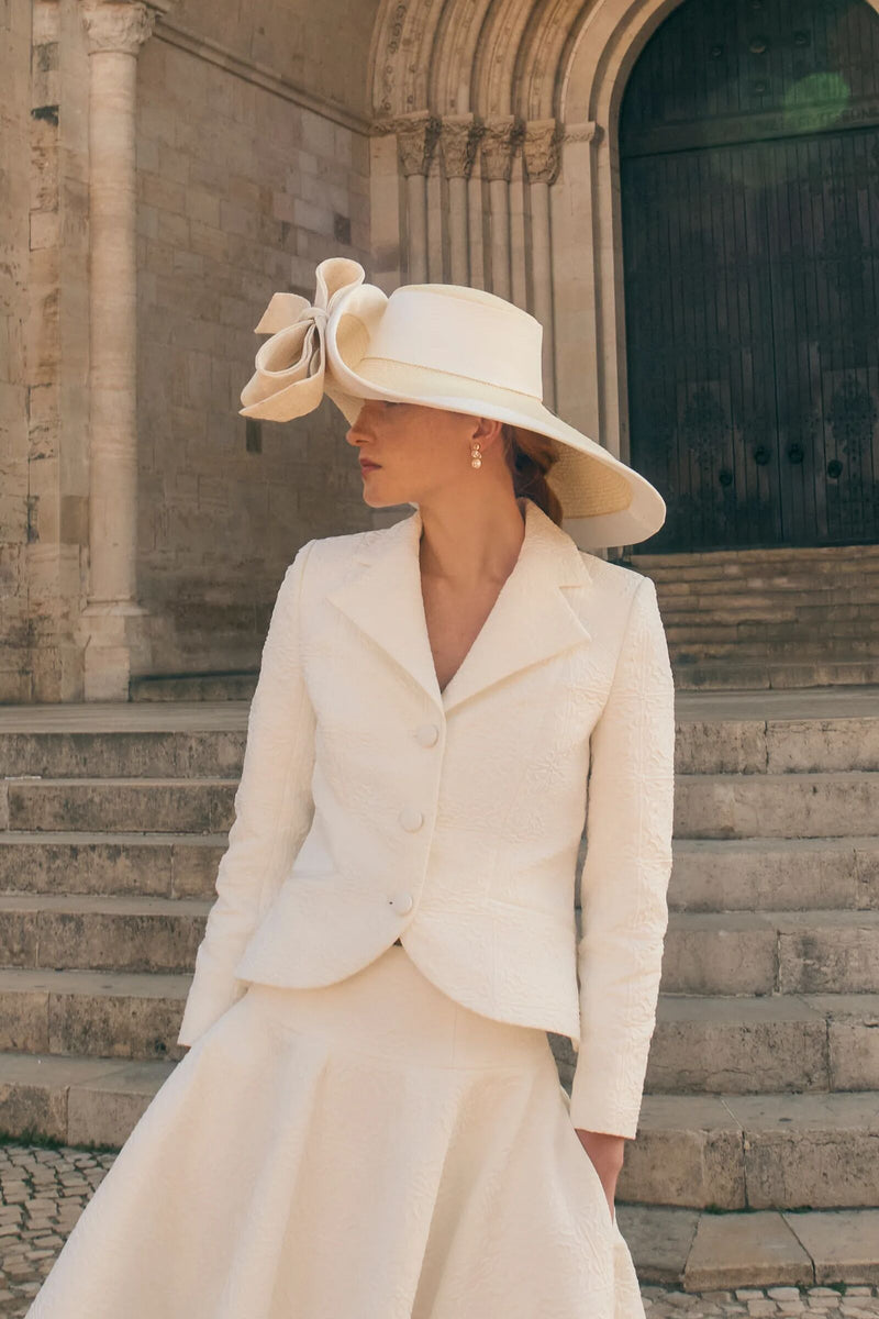 Load image into Gallery viewer, Muse Wide Brim Couture Hat x Ruth Ravenscroft
