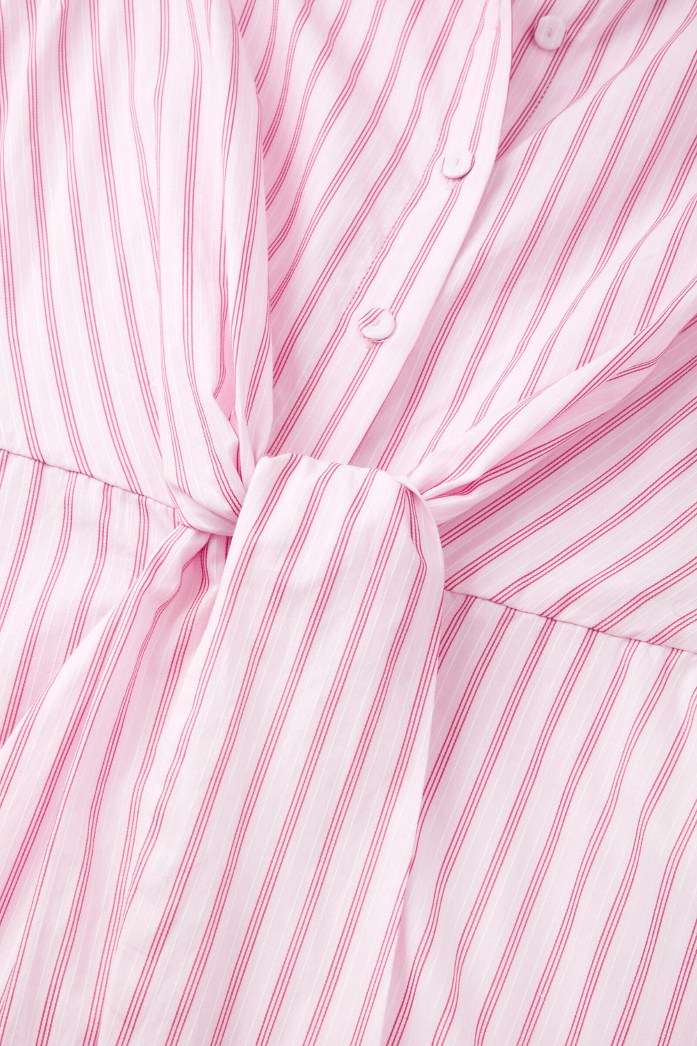 Load image into Gallery viewer, Priscilla 25 Striped Summer Shirt Dress Raspberry