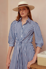 Load image into Gallery viewer, Priscilla 24 Striped Summer Shirt Dress - Sustainable