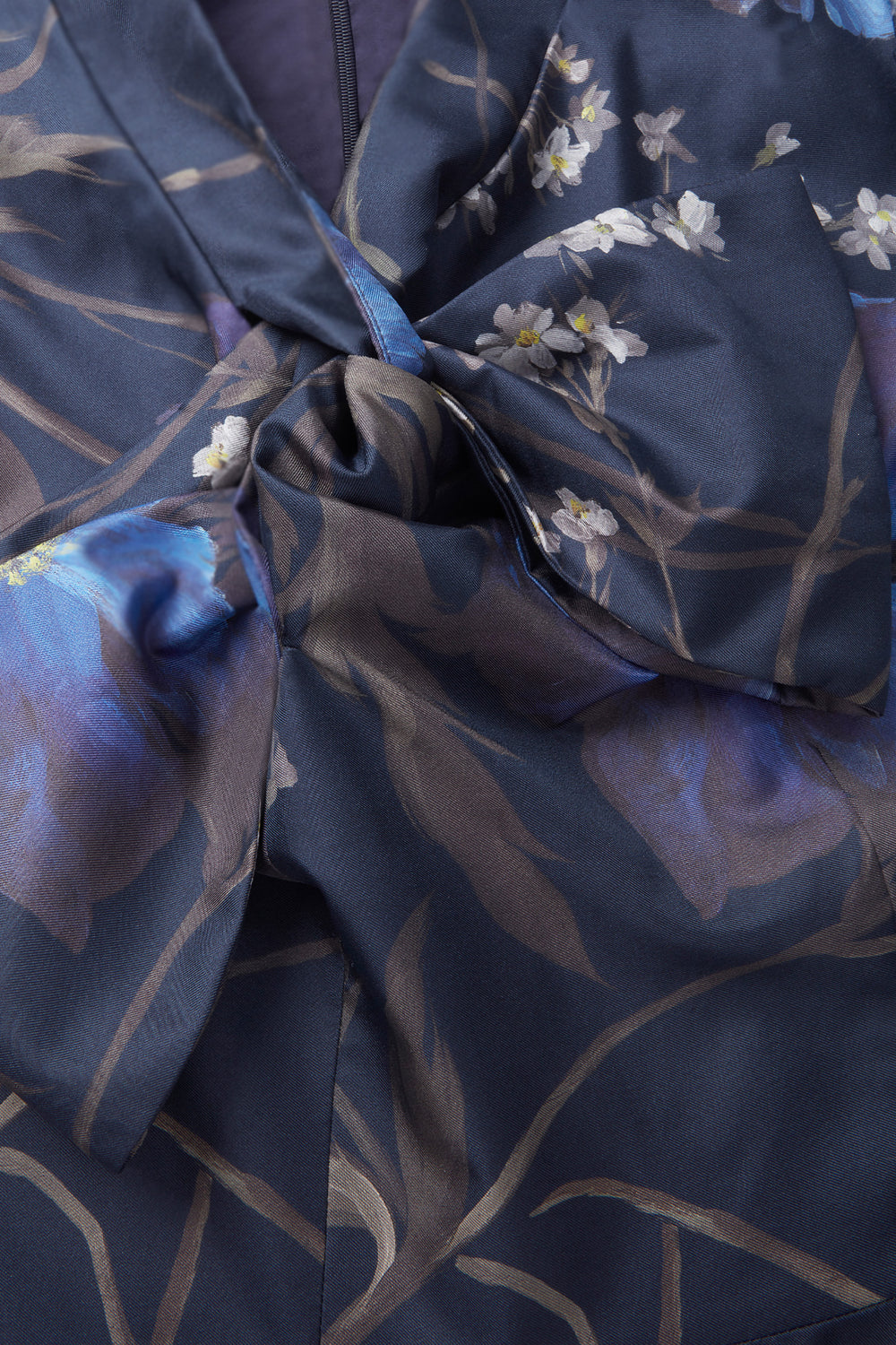 Load image into Gallery viewer, Prue Silk Dress Midnight Winter Floral