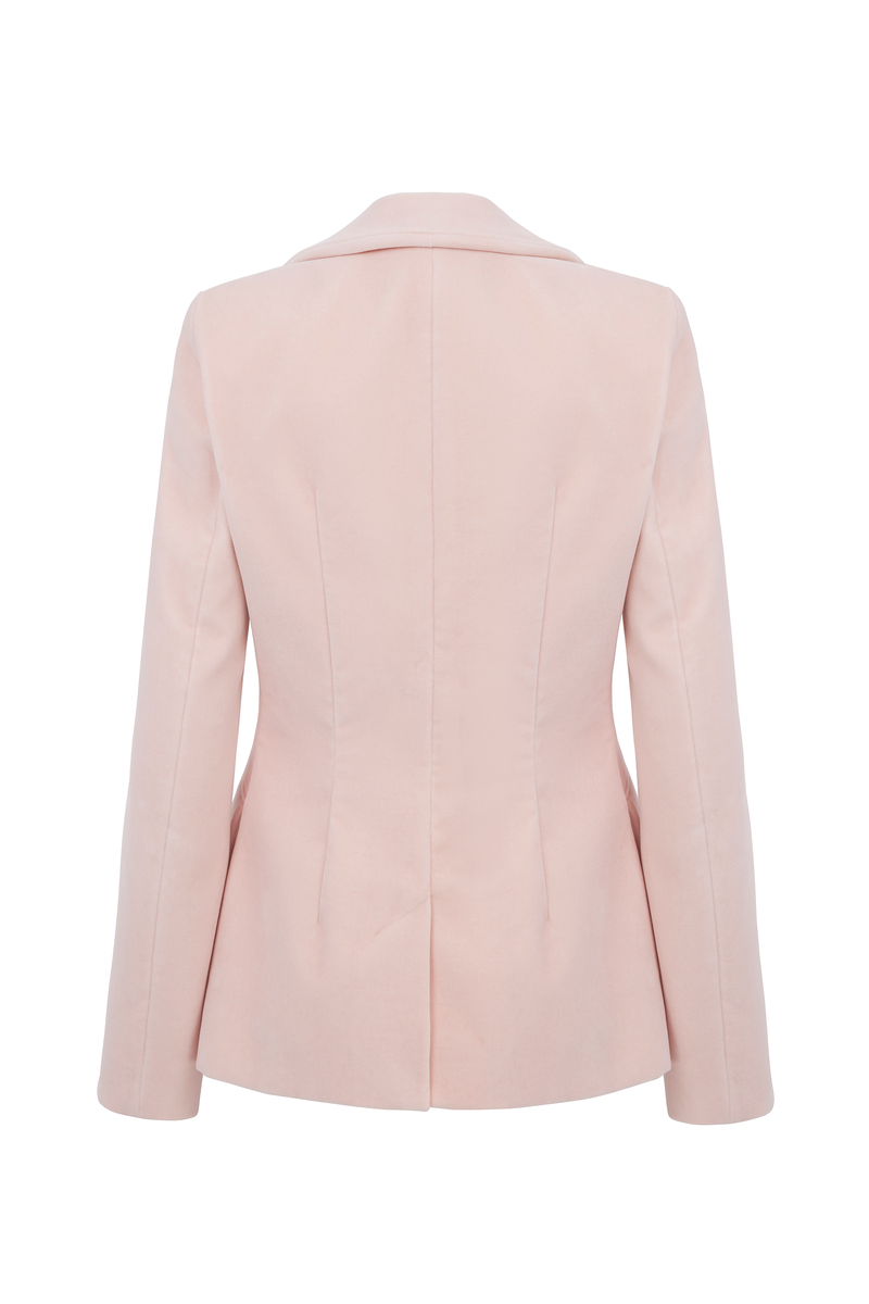 Load image into Gallery viewer, Brooklyn Jacket Blush Pink Velvet