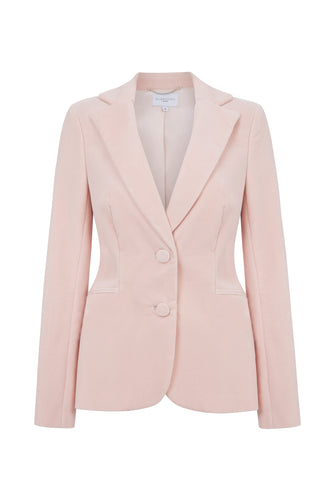 Brooklyn Jacket Blush Pink Velvet