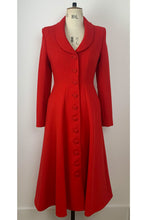 Load image into Gallery viewer, Boston Formal Coat Dress Ruby Wool Crepe - ARCHIVE SALE