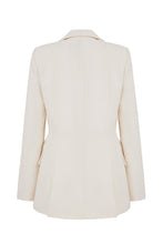 Load image into Gallery viewer, Rappalo Blazer Ivory Crepe