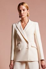Load image into Gallery viewer, Rappalo Blazer Ivory Crepe