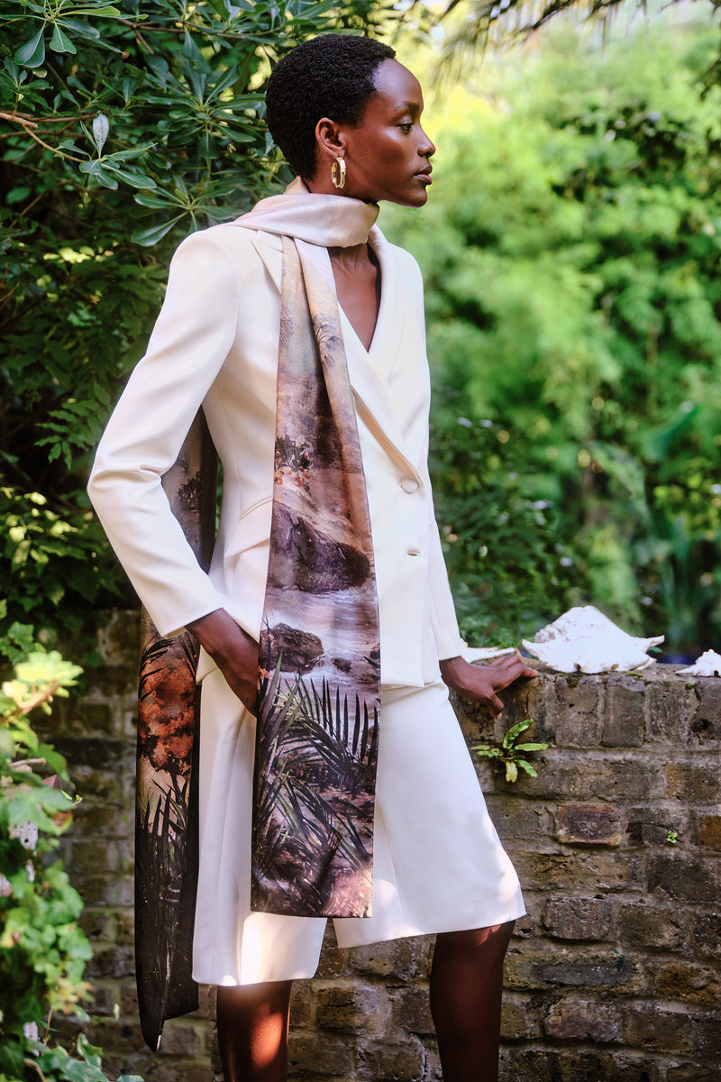 Load image into Gallery viewer, Bel Air Shorts Ivory Crepe
