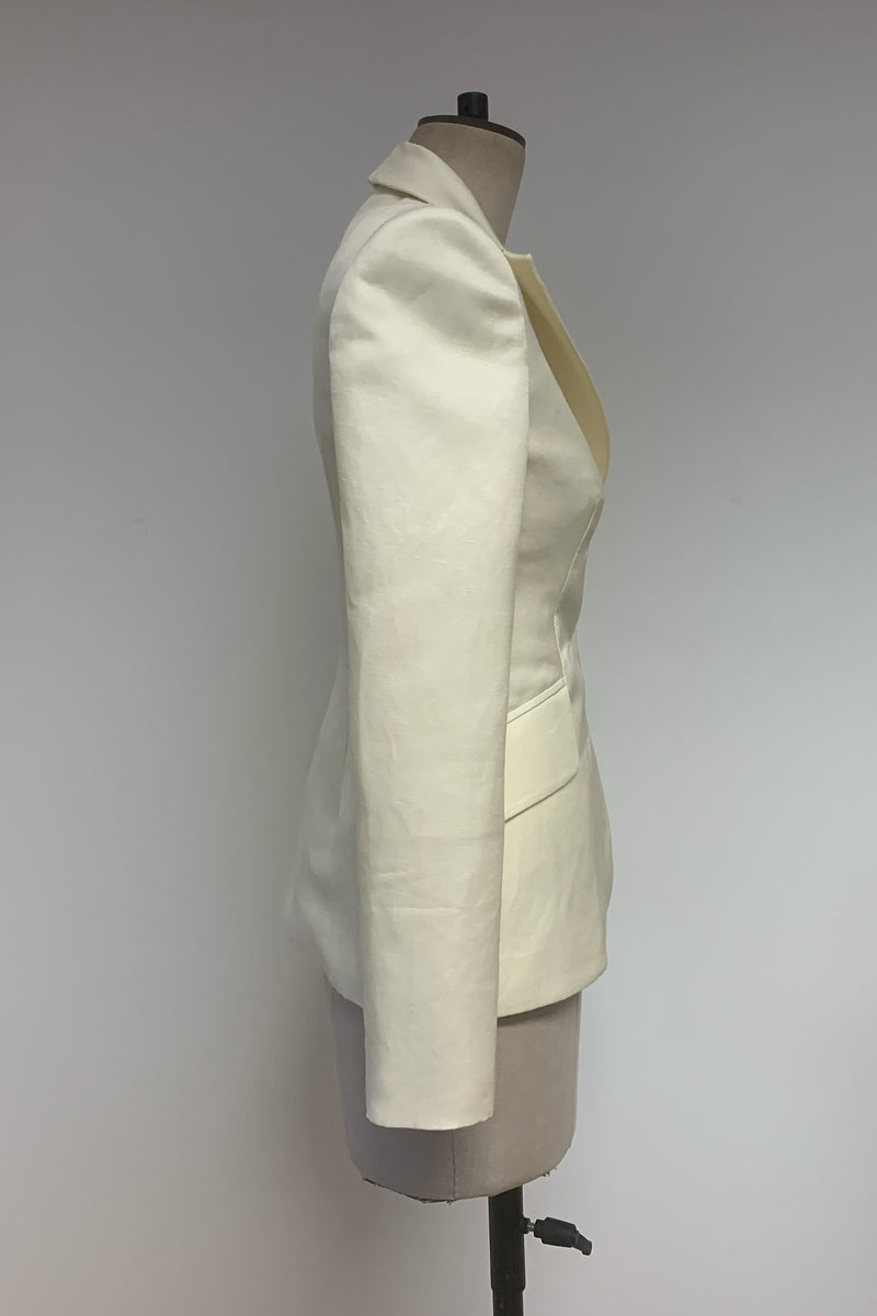 Load image into Gallery viewer, Queens Blazer Cream Luxe Linen - ARCHIVE SALE