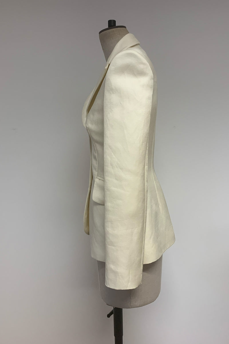 Load image into Gallery viewer, Queens Blazer Cream Luxe Linen - ARCHIVE SALE