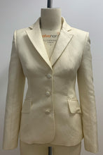 Load image into Gallery viewer, Queens Blazer Cream Luxe Linen - ARCHIVE SALE