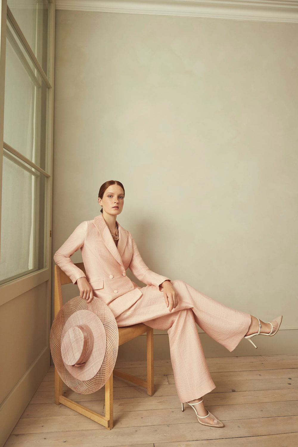 Load image into Gallery viewer, Rappalo Pink Luxe Linen Suit