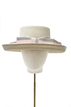Load image into Gallery viewer, Ravello Straw Hat Cotton Stripe x Ruth Ravenscroft