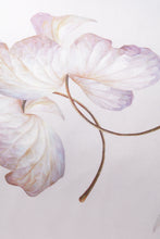 Load image into Gallery viewer, Slim Rectangular Throw Pillows Silk Twill Hydrangea Leaves Taupe x MarieLuise Bantel