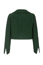 Load image into Gallery viewer, Remy Cropped Jacket Forest Green Diamond Cloqué