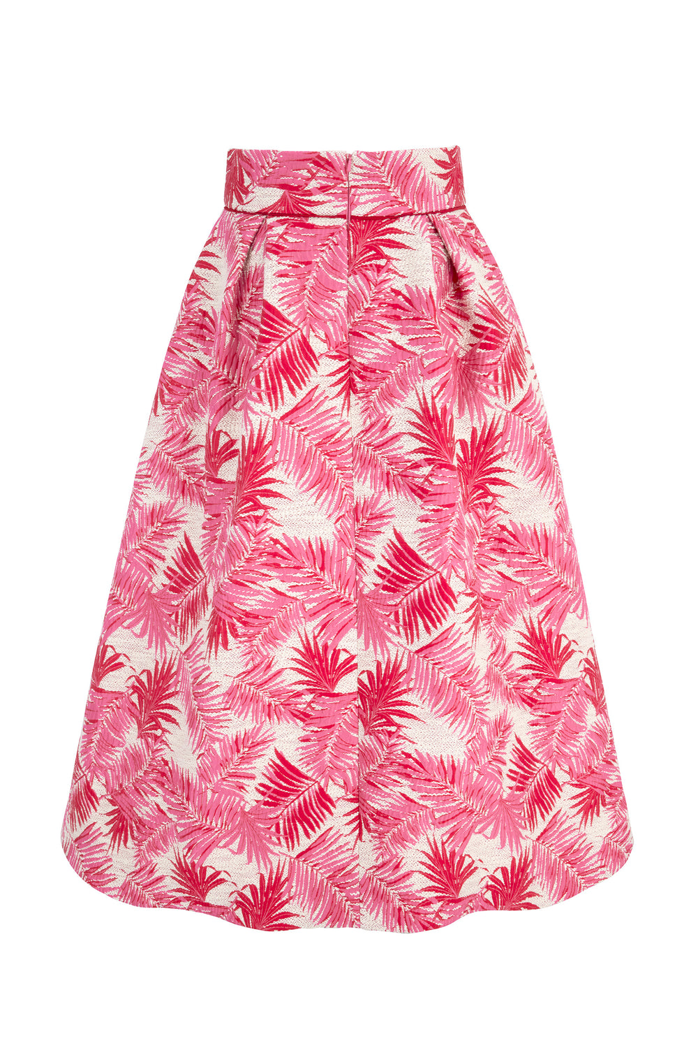 Load image into Gallery viewer, Remy 50s Midi Skirt Palm Jacquard