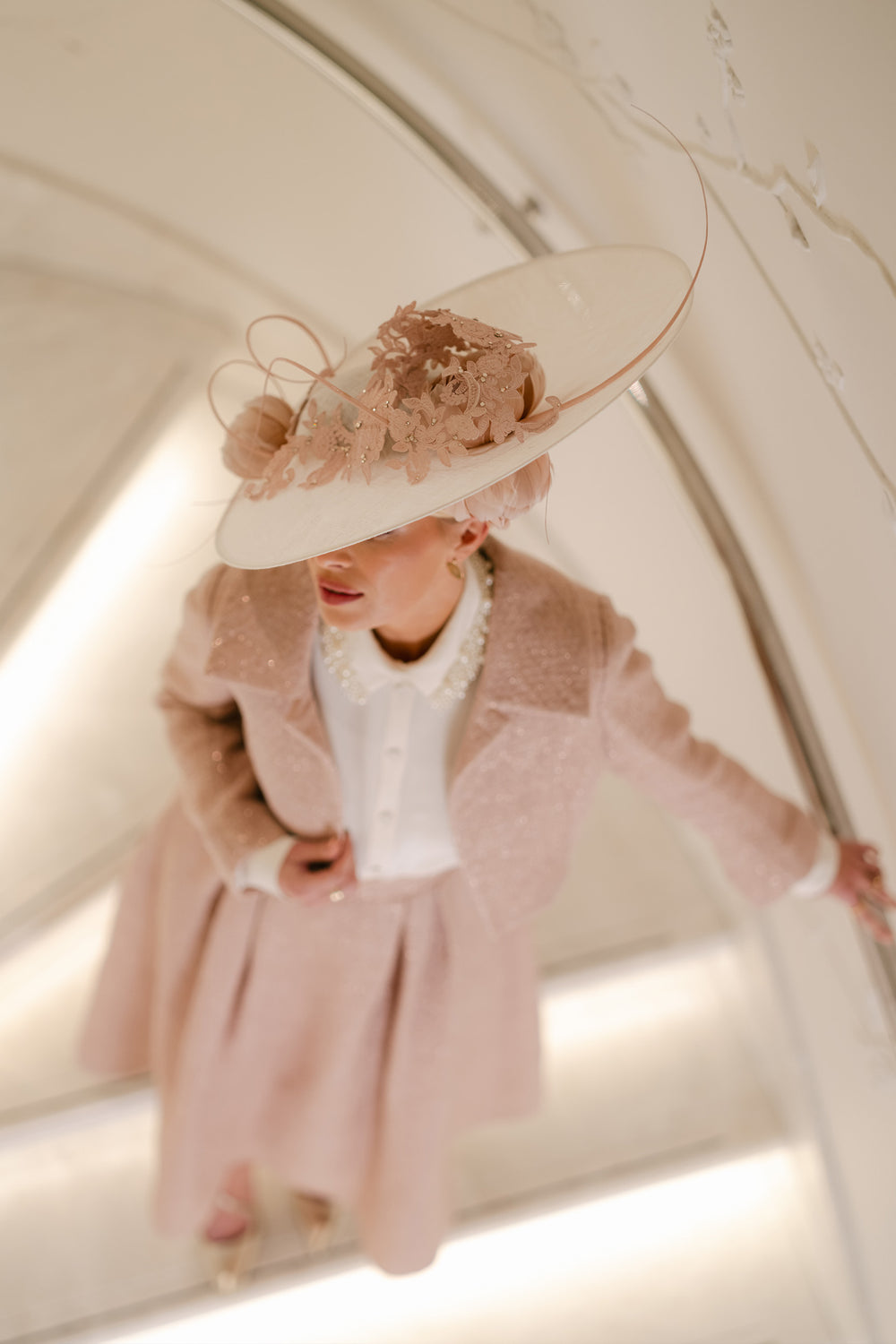 Load image into Gallery viewer, Remy Cropped Jacket Rose Glimmer Weave