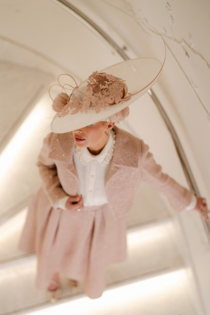 Load image into Gallery viewer, Remy Cropped Jacket Rose Glimmer Weave ARCHIVE SALE