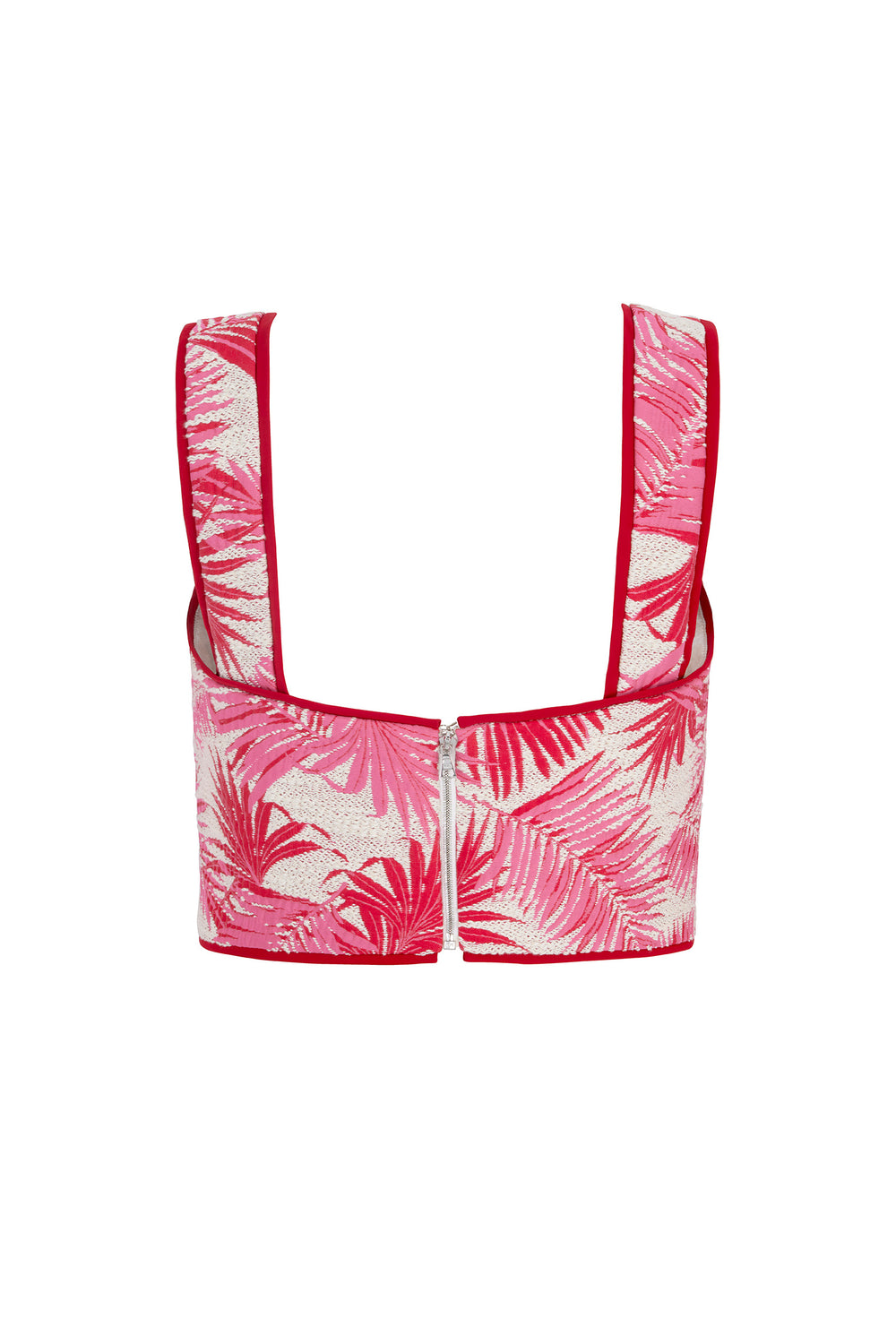 Load image into Gallery viewer, Remy Structured Bodice Top Palm Jacquard