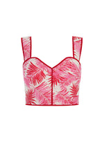 Load image into Gallery viewer, Remy Structured Bodice Top Palm Jacquard