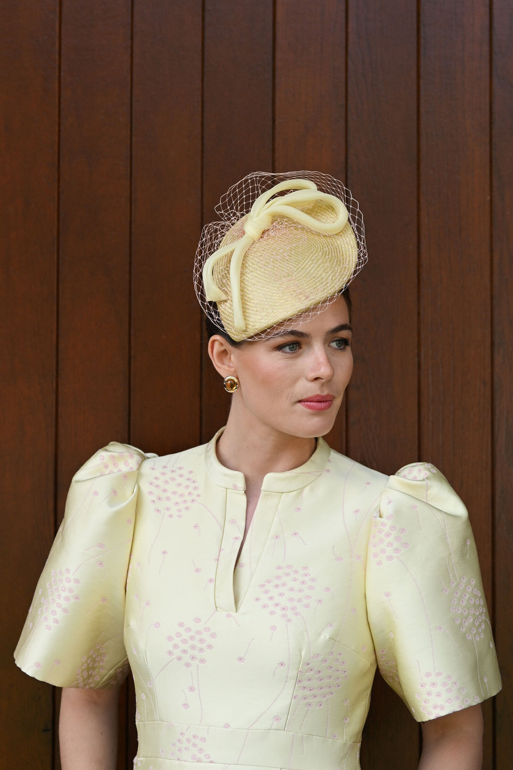 Load image into Gallery viewer, Delphine Dress Dandelion Jacquard